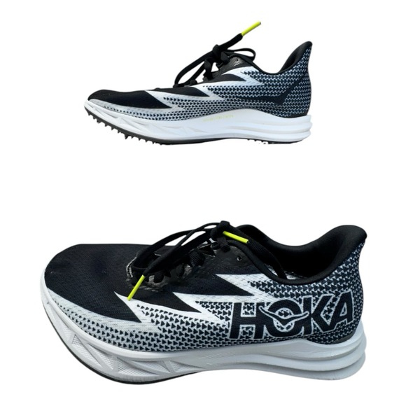 Size 8 - Hoka One One Crescendo MD Black White *missing spikes* - Picture 3 of 10